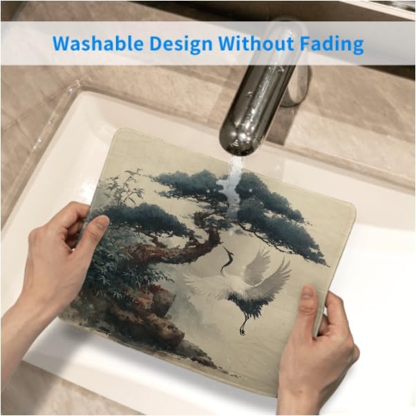 Voltique Mouse Pad Small Desk Mat, Bird Computer Mousepad with Stitched Edges Non-Slip, Keyboard Mouse Pad for Desktop Office Desk Accessories
