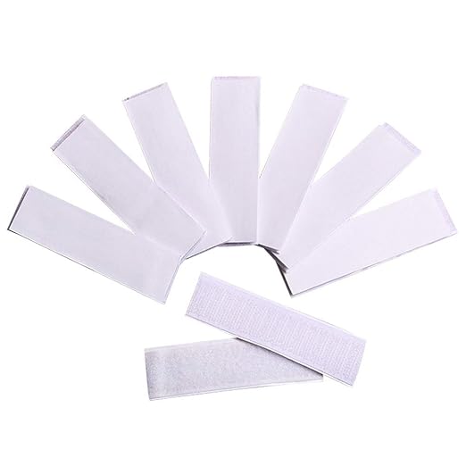 Amosfun Table Skirt Adhesive Tape 10 Pcs Back Sticky Dots for Secure Tablecloth Hold Home Office Wall Mounting Strips