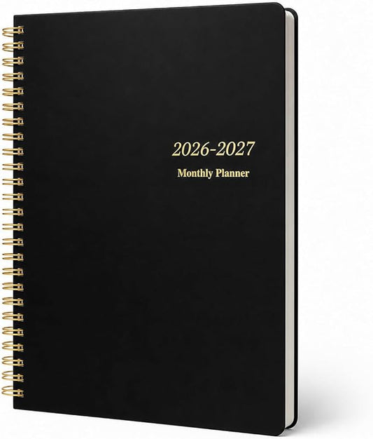 Monthly Planner 2026-2027, Jan 2026 - Dec 2027, 2 Year Calendar Planner, 7.5" x 10" Spiral Bound Monthly Agenda with Goals, To Do List, Habit Tracker & Notes Pages for School Office Home