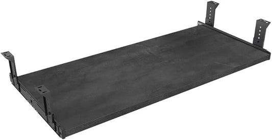 FRMSAET Furniture Accessories Office Product Suits Hardware 20/24/30 inches Keyboard Drawer Tray Wood Holder Under Desk Adjustable Height Platform. (30 inches,Black Rock)