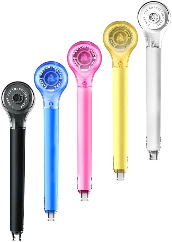 SAFIGLE 5pcs Mini Correction Tape Pen Portable Student Correction Tape for Studying for School and Office Use Random Color