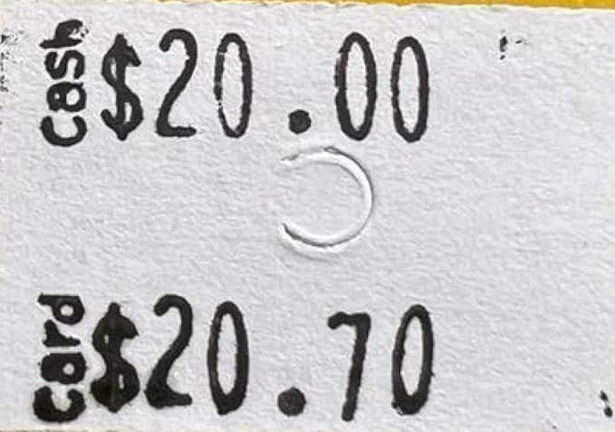 Generic Double Line Price Label Paper for MX- 6602 Price Gun (3 sleeves, 30 rolls) White, 23mm x 16mm
