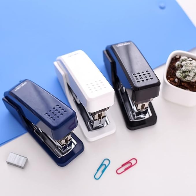 Desk Stapler Labor-Saving Stapler Student Office Stapler Multi-Size and Multi-Color Selection Perfect Office Supplies Suitable for Office Document Binding School Supplies