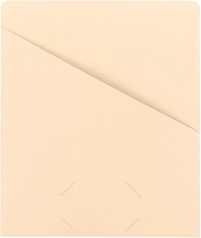 Smead Slash Jacket, Letter Size, Manila, 25 per Pack (75430)