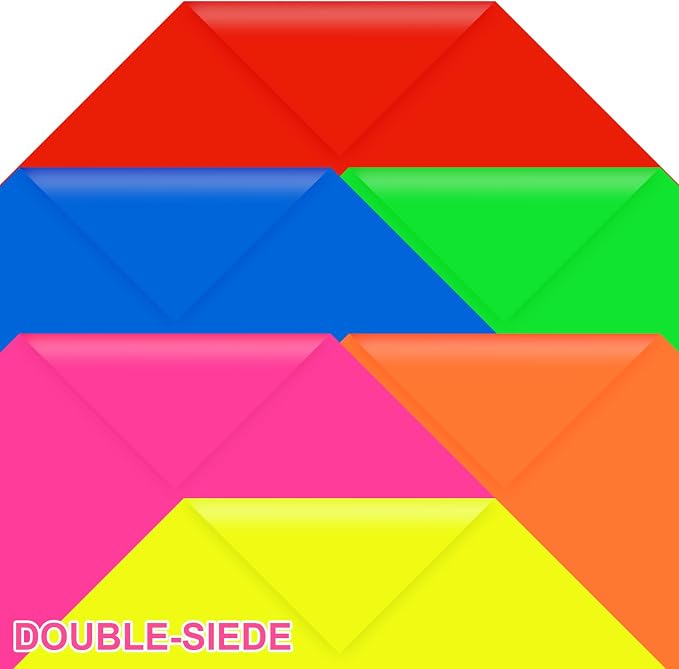 VinTS 30 Sheets Neon Colored Poster Board,11.7 x 16.5 Assorted Poster Paper, Colorful Poster Board Bulk For School Craft,Science Fair Project,Drawing,Display,Party Decorate