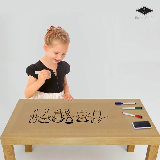 Transparent Dry Erase Film - Removable - Great for- for Walls, Doors, Tables, Cabinets, and More! (24" x 12")