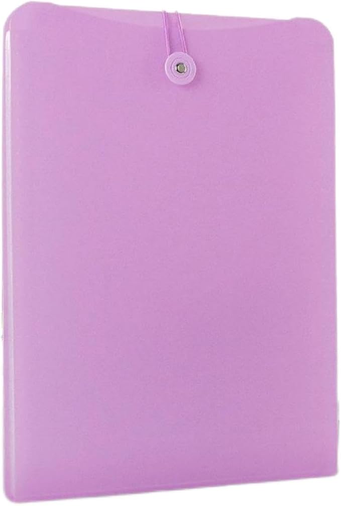 Vertical Expanding Accordion Folder with 7 Pockets Paperwork Organizer Document Wallet Briefcase Business File Organizer Bag A4 Letter Size Elastic Rope Closure Purple