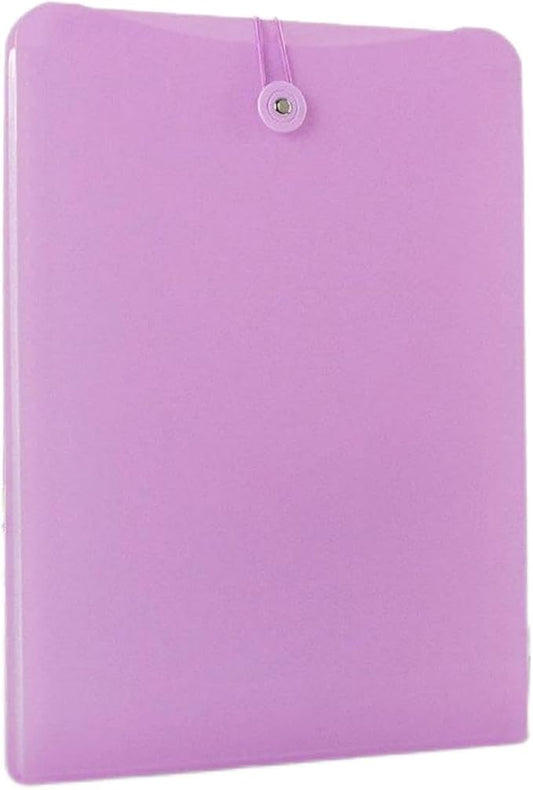Vertical Expanding Accordion Folder with 7 Pockets Paperwork Organizer Document Wallet Briefcase Business File Organizer Bag A4 Letter Size Elastic Rope Closure Purple