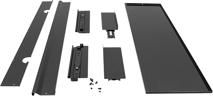 30 Inch Under Desk Mounted Sliding Pull-out Drawer Storage for Sit Stand Workstation Office(Applicable Table Thickness: 0.79in) Black