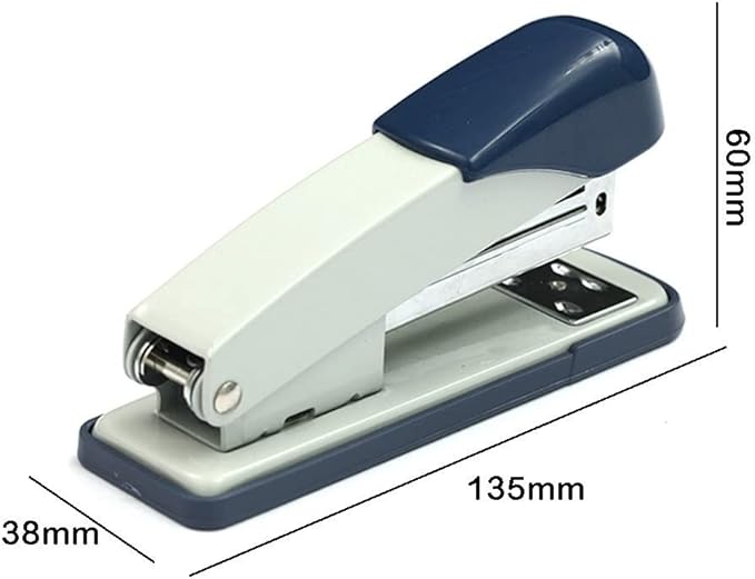 Desk Stapler Office Stapler Desktop Stapler Student Stationery Large Capacity and Labor-Saving Type for Desktop Attachment File Binding Blue School Supplies (Color : A)