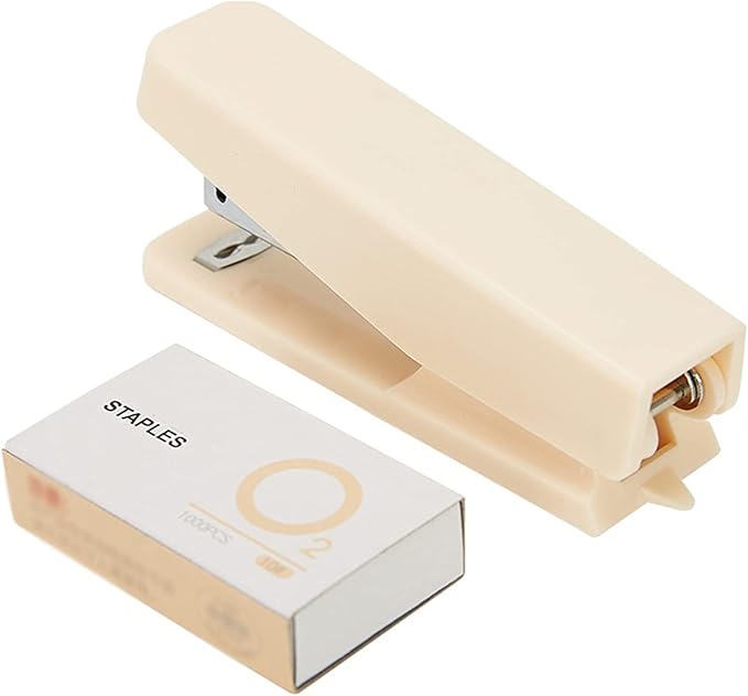 Stapler Stapler Portable Stapler Set with 1000pcs Staples Stationery Office Binding Tool School Binder Teacher Gift Desktop Stapler (Color : Yellow)