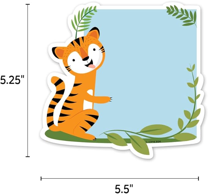CTP Jungle Friends 6" Designer Cut-Outs Classroom Décor Accents Top Classroom Decorating Accents (Creative Teaching Press 10926)
