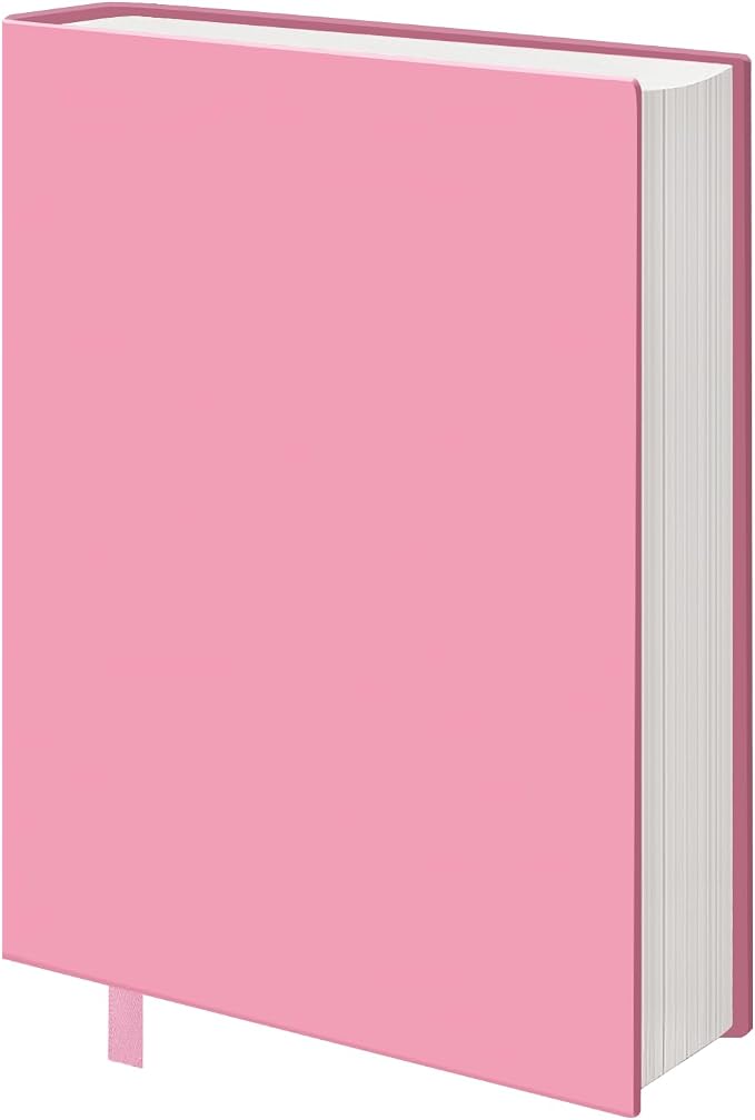 KICNIC Big Pink Fabric Book Cover for Hardcover, 9x11 Inch, 1 Pack, Up to 10”x12.5”, Adjustable School Book Sleeve Protector for Teens, Stretchable Decorative Cloth Book Sox for Book Lovers