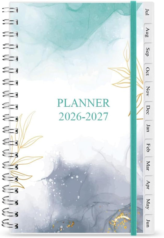 2026-2027 Pocket Planner/Calendar - July 2026 - June 2027, A6 Weekly & Monthly Organizer to Track Goals, Easy to Organize Your Daily Life, 3.75" x 6.75", Teal