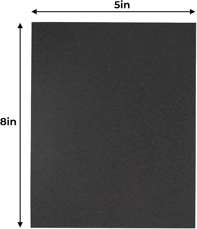 CountryArtHouse 5x8 Black Foamboards Acid-Free 3/16" Black Foam Core for Framing, Presentations, Crafts & More 10 Pack of Foam Boards