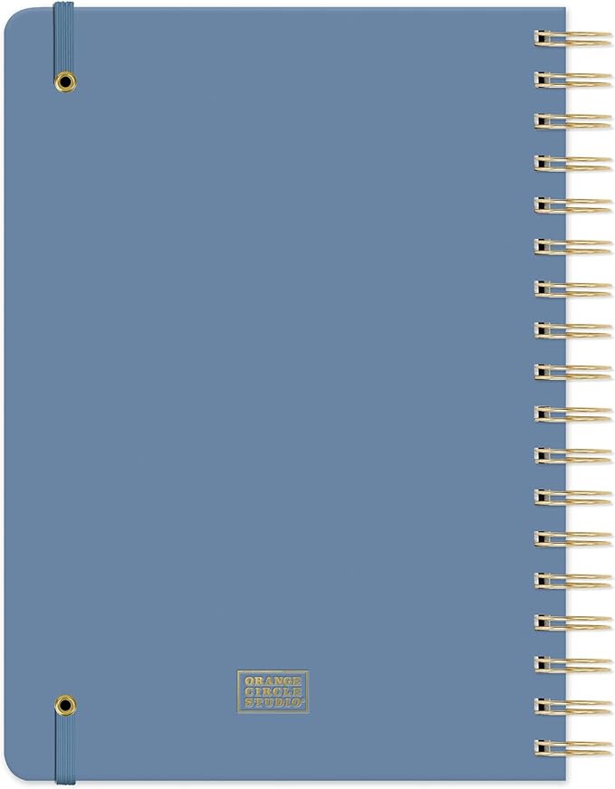 Orange Circle Studio 2026 Planner, Amazon Exclusive, Blue Gray, Tri-Tab Planners, Triple-Section, 9.6" x 7", Weekly Monthly Planner Calendar for School or Work, Note Pages