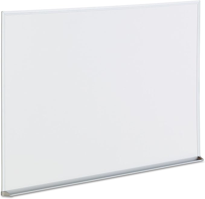 Universal 43623 Dry-Erase Board, Melamine, 36 x 24, Satin Aluminum Frame