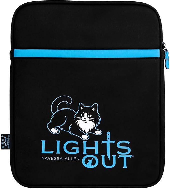 Conquest Journals Lights Out Fred Approved Book Sleeve Cover, E-Reader & Tablet Cases, Back Pocket, Zipper Charm, Gifts for Dark Romance Readers, 8.5'' x 11'', Officially Licensed Navessa Allen Merch