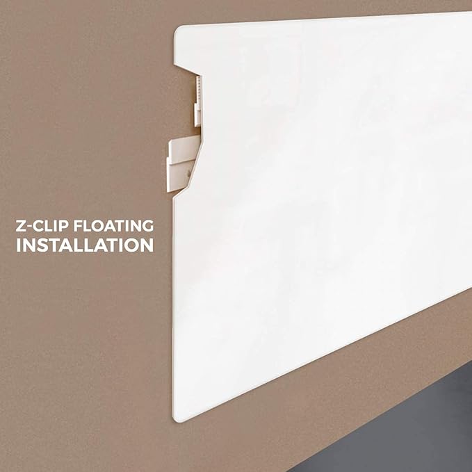 Fab Glass and Mirror Magnetic Glass Dry Erase Board for Wall, (48" x 96") Eased Corners, White Surface Frameless with Markers, Magnets, Eraser, Marker Tray