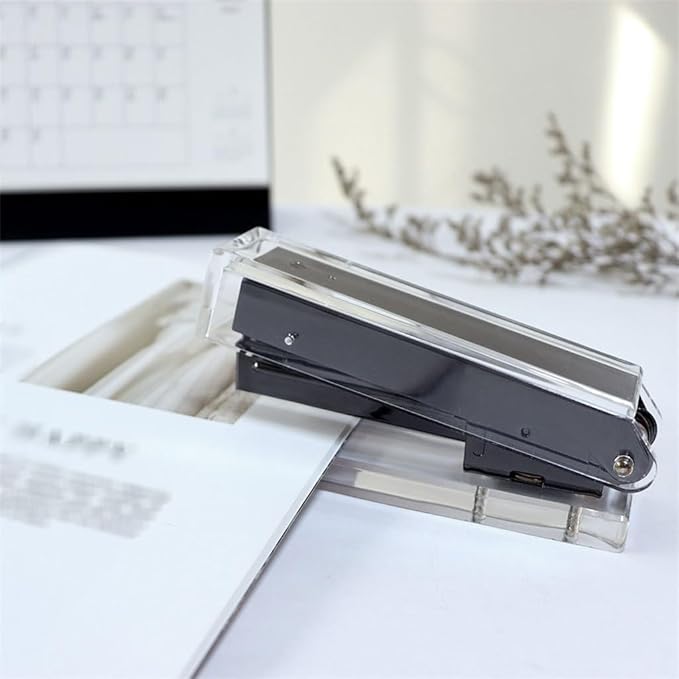 Stapler Small Office Student Stapler Acrylic Binding Machine Office Supplies