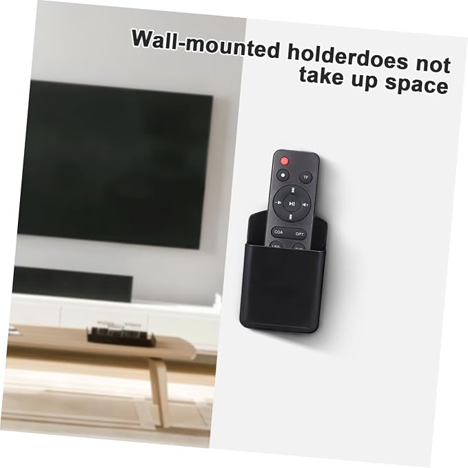 PartyKindom Wall-Mounted Remote Control Holder 3-Pack - Space-Saving Wall Hanging Storage Box for Tv Remotes Pens and Small Items - Organizer for Bedroom Rv Office