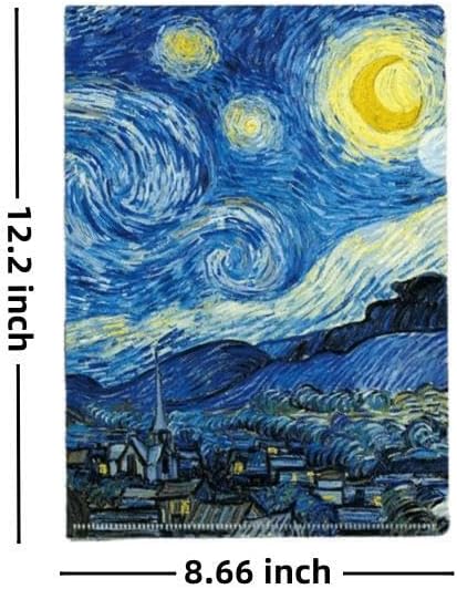 Funny live Folders/Plastic File Folders, Letter Size Expanding Organizer, Aesthetic Paper Folder for School Office,Documents (B)