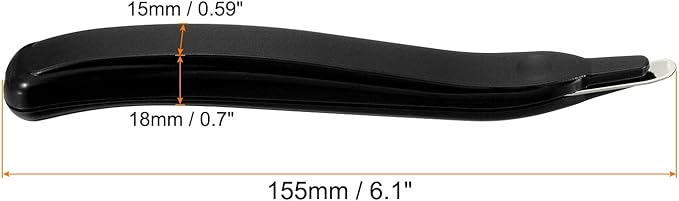 PATIKIL Staple Remover, 3 Pack Magnetic Staple Puller Desktop Removal Tool Cutting Tool for Office Home, Black