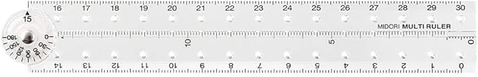 DESIGNPHIL 42266006 Multi Ruler, 11.8 inches (30 cm), Transparent
