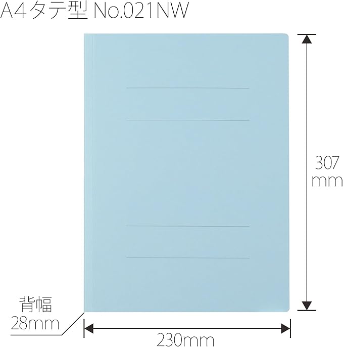 Plus Flat File, Resin Jig, Thick Binding 300 A4, Vertical, Royal Blue, 10 Books, NO.021NW 79-111 x 10