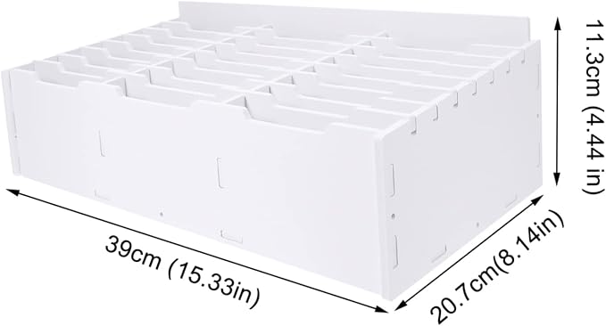 Angoily Multi-Grid Phone Storage Box 24 Slots Classroom Cell Phone Holder Desk Organizer for School Office Mobile Repair and Desktop Organization