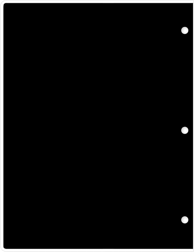 Blue Sky 2027 Monthly Planner Calendar, January 2027 - December 2027, 8.5" x 11", Monthly Layout, Clear Flexible Cover, Stapled Binding, 3 Hole Punched Pages, Solid Black