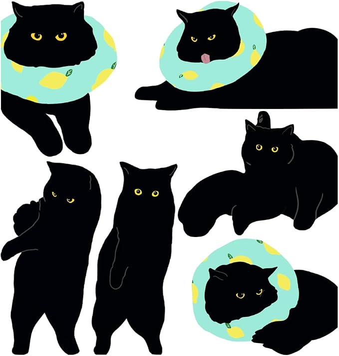 Magnetic Bookmarks - 6 Pieces Assorted Cute Book Markers Clip Set for Teachers Students Book Lovers Reading, for School Office Home Supplies, Kawaii Cat Magnet Page Markers