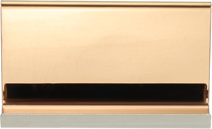 PATIKIL Business Card Holder for Desk, 3Pcs Business Card Holders Stainless Steel Card Stand Organizer Cards Display for Office Exhibition, Rose Gold