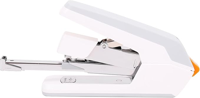 Liudan Stapler Stapler Heavy Duty Handheld Stapler Effortless Paper Stapler 50 Sheets School Office Supply Staples Office Stapler (Color : 50 Sheets White)