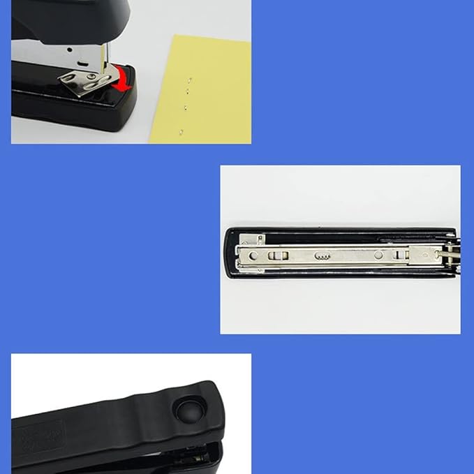 KUYWLMKMZZ Desk Stapler Office Stapler Light Thick Layer Stapler 50 Pages Capacity Learning Office Supplies Suitable for Office Document Binding and Finishing School Supplies (Color : A)
