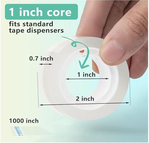 YGM Clear Packing Tape Refills The Office Supplies Fashion Classroom Must Haves School Supplies Packing Tape Dispenser Desk Accessories & workspace Organizers Shipping Tape School Trans Tape (10)