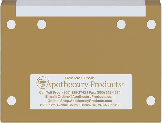 Apothecary Products Inc. Heavyweight Prescription File Folders, Tan, 100 Count
