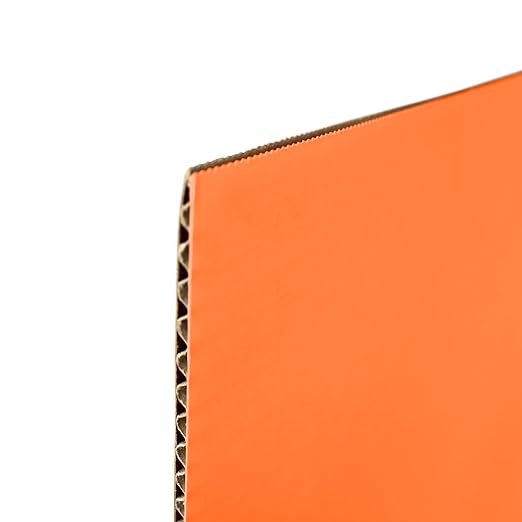 Flipside Products 36” x 48” Project Boards for Presentations, Science Fair, School Projects, Event Displays and Trifold Picture Board, Proudly Made in USA - Orange - 10 Pack