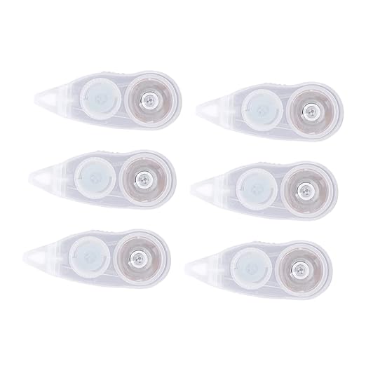Uonlytech 6Pcs Correction Tape Portable Tapes for Students Convenient Instant Correction for School and Office Supplies and Easy to Use