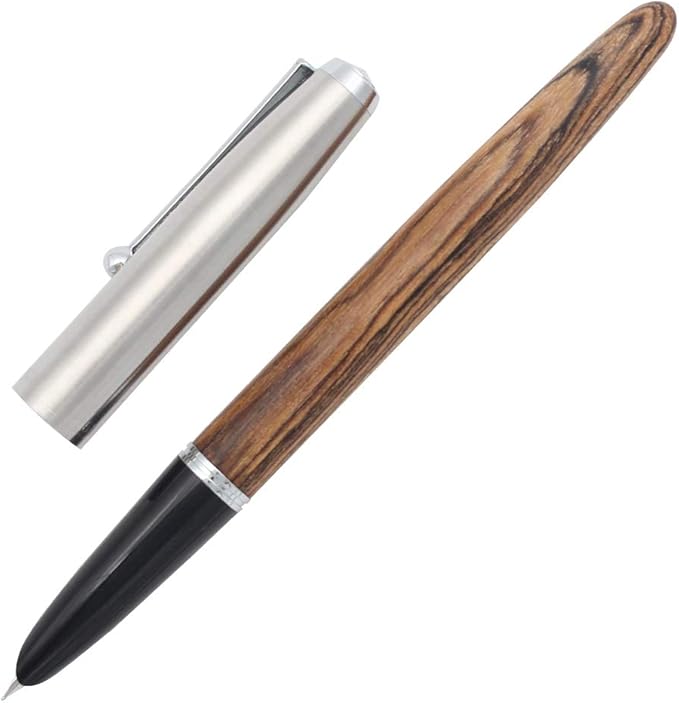 Gullor Jinhao 51A Stainless Steel Cap Transparent Pen Pen Set Stationery School Office Supplies Stationery Gifts, EF Nib.