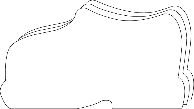 SHAPES ETC. 15 Pcs Shoe Large Single Color Creative Foam Cut-Outs White 5.5in Teachers Classroom Bulletin Board Decorations All About Me Kids Craft Projects Community Event Decor USA Made