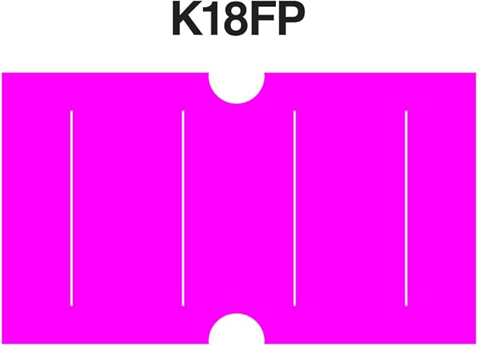 Fluorescent Pink Labels to fit Motex® MX5500 Price Guns 16 Pack (Free Ink roll Included)