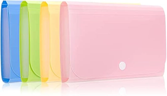 Receipt Organizer, Coupon Organizer, Folder Organizer Mini Organizer Wallet for Coupons, Receipts, Cash, Tax Item or Changes,7x4.5 in 13 Pockets with Tabs Check Case(Set 4)