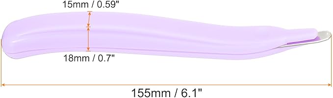 PATIKIL Staple Remover, 2 Pack Magnetic Staple Puller Desktop Removal Tool Cutting Tool for Office Home, Purple