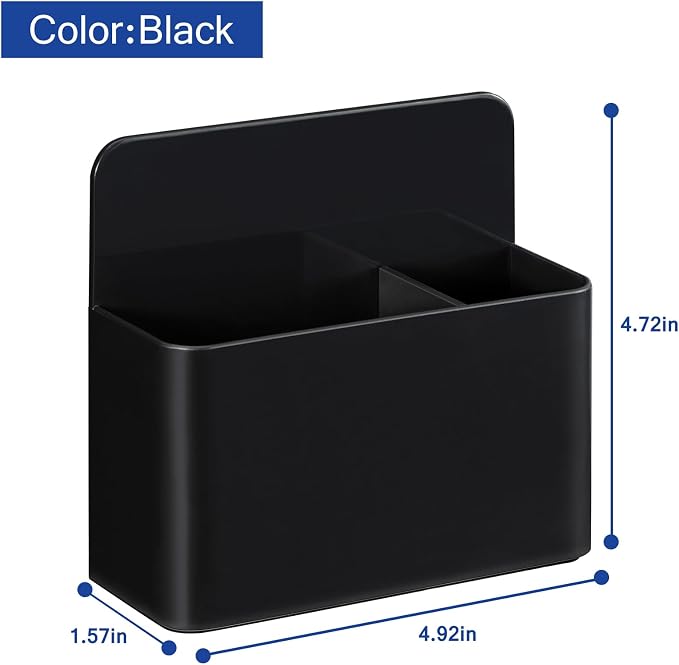Simetufy Magnetic Dry Erase Marker Holder, Magnetic Pen Holder, Whiteboard Marker Holder, Magnetic Marker Holder for Fridge, Whiteboard, Locker, Magnetic Cup for Dry Erase Board, 1 Pack, Black