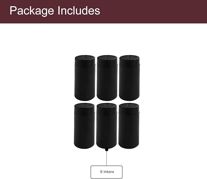 Motex Inkers Ink Rollers, Fits Motex MX-5500, Perco Lite/X, JayCo Pro 1 Line Price and Date Guns (6 Pack)