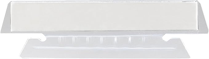 Smead Replacement 1/5-Cut Poly Tabs, Clear, 25 Per Pack (64600)