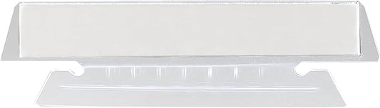Smead Replacement 1/5-Cut Poly Tabs, Clear, 25 Per Pack (64600)