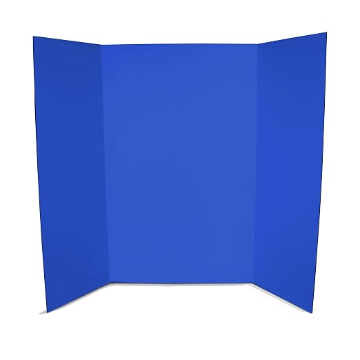 Flipside Products 36” x 48” Project Boards for Presentations, Science Fair, School Projects, Event Displays and Trifold Picture Board, Proudly Made in USA - Primary Colors Assorted - 24 Pack