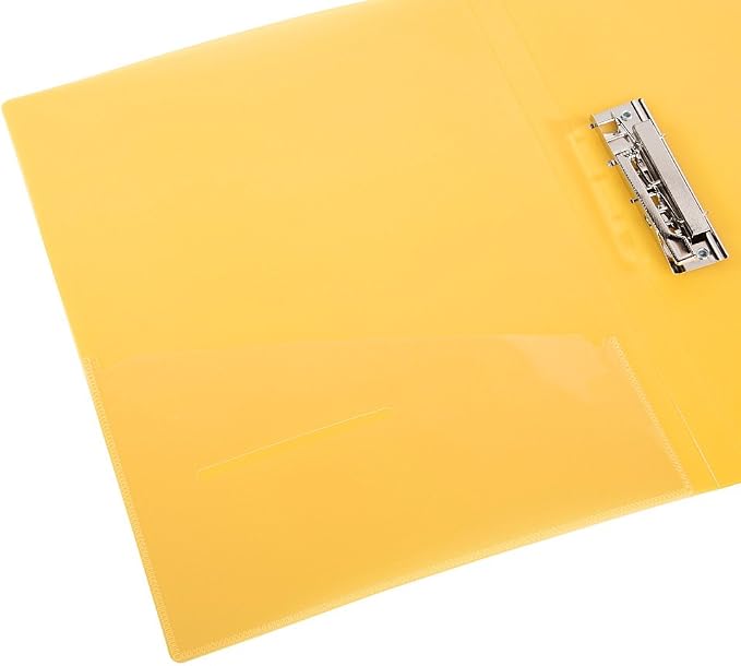 Filexec 6192, Clamp Binder, Frosted, Set of 6, 6 Assorted Colors Blueberry, Strawberry, Grape, Lime, Lemon, Tangerine (50028-6192)